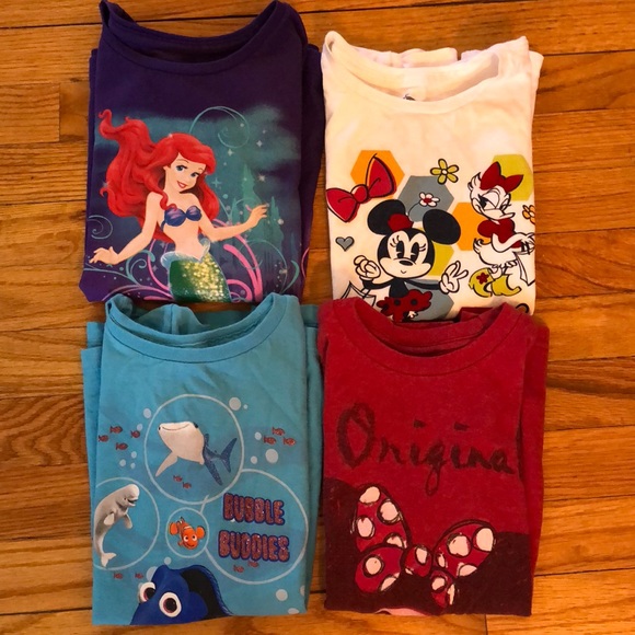 Disney Other - Disney Store Bundle (4) of Girls tees Size 10/12
